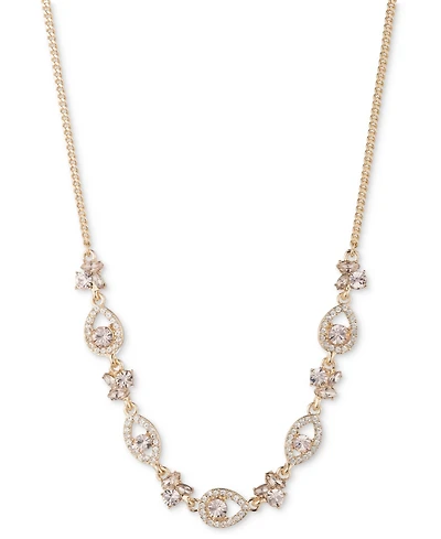Givenchy Gold-Tone Crystal Frontal Necklace