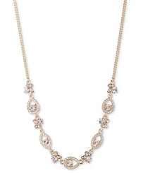 Givenchy Gold-Tone Crystal Frontal Necklace