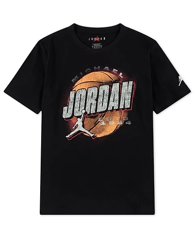 Jordan Big Boys Distressed Chrome T-Shirt