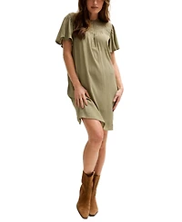 Lily and Lionel London Women's Roma Angel Sleeve Mini Dress