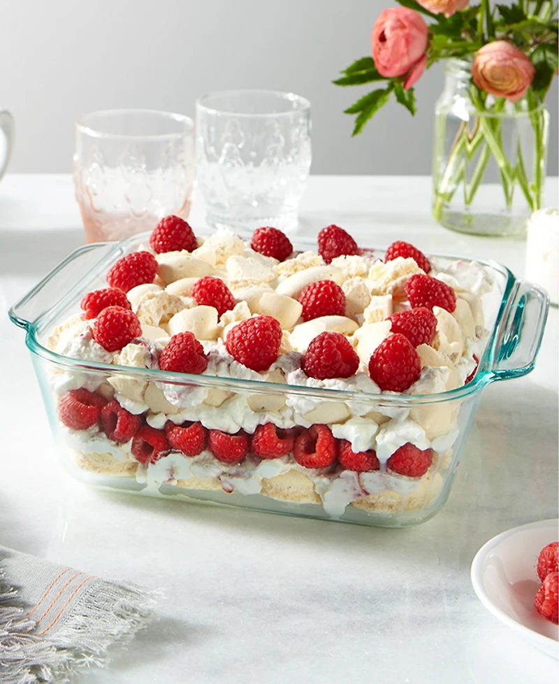 Pyrex Deep Dish Baker with Lid, 8" x 8"