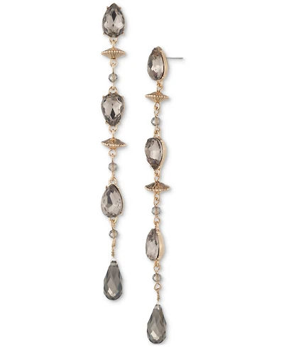Lauren Ralph Lauren Crystal Beaded Linear Drop Earrings