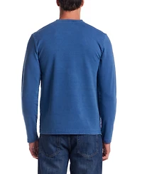 Weatherproof Vintage Men's Long Sleeve Indigo Henley