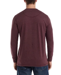 Weatherproof Vintage Men's Long-Sleeve Jersey Henley Shirt