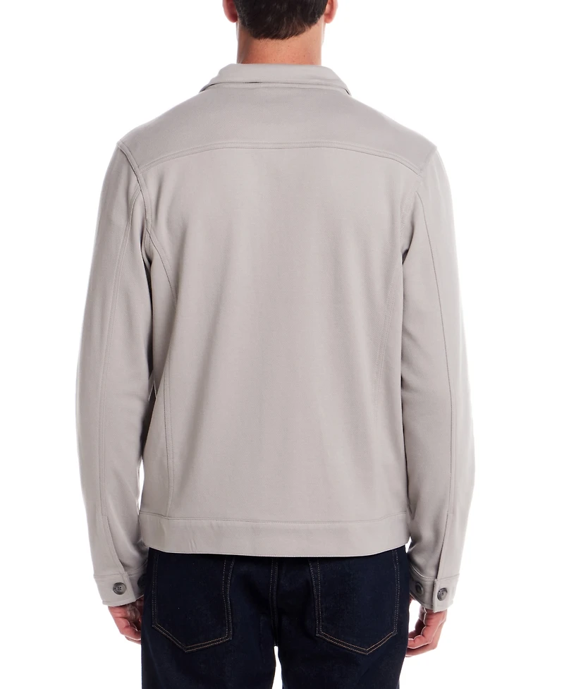 Weatherproof Vintage Men's Long Sleeve Twill Button-Front Jacket