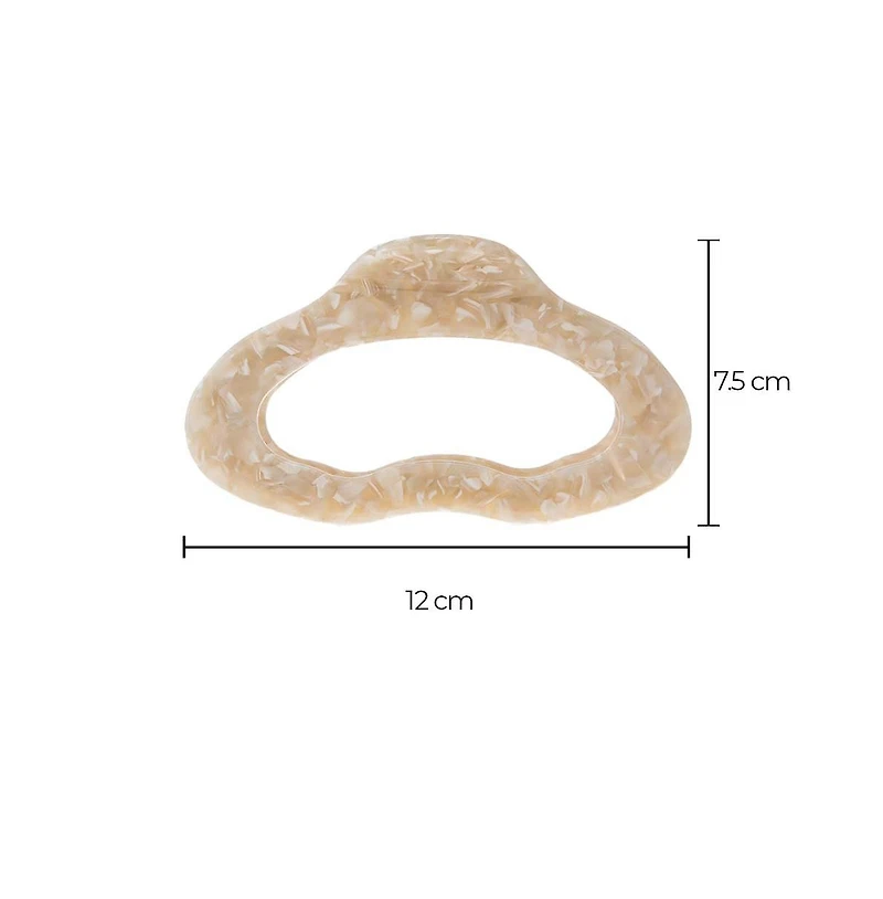 Jumbo Open Lip Shape Hair Claw Clip By Adina Eden