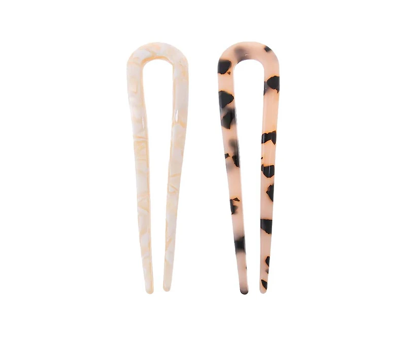 Neutral Tone Hair Pin Set By Adina Eden