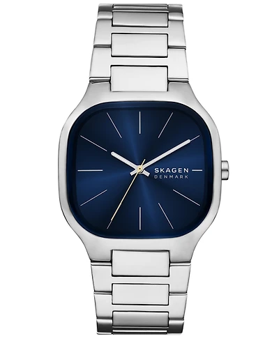 Skagen Men's Mellem Silver Stainless Steel Watch, 40mm