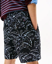 Tommy Hilfiger Men's Patterned 7" Linen Shorts