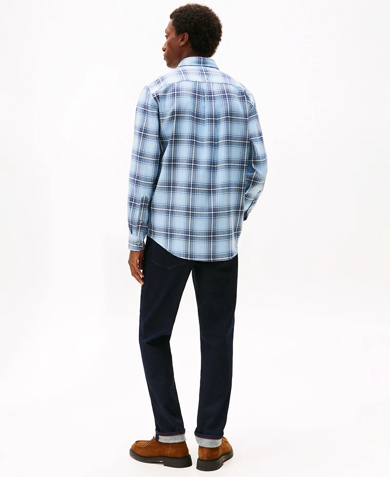 Tommy Hilfiger Men's Regular-Fit Soft Touch Blend Checked Shirt