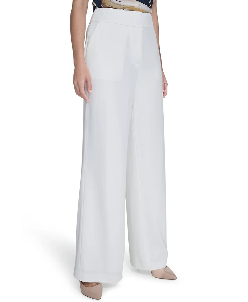 Calvin Klein Women's High-Rise Wide-Leg Pants