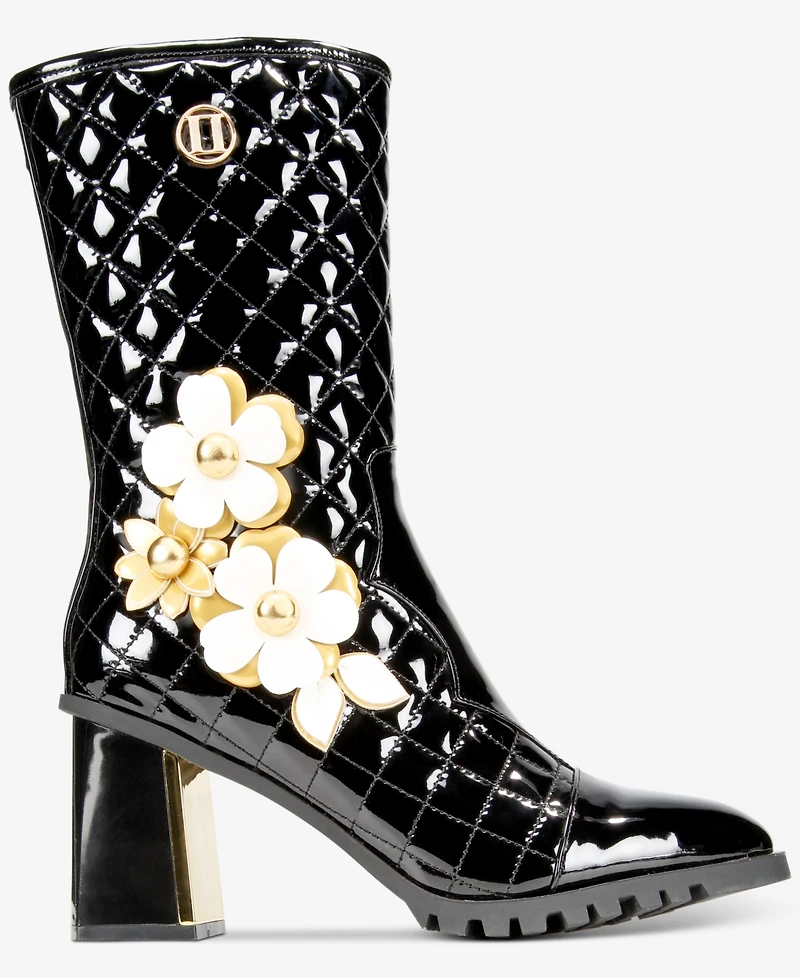 Things Ii Come Women's Gio Luxurious Quilted Dress Booties