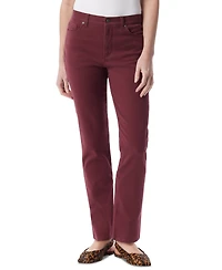 Gloria Vanderbilt Petite Amanda High-Rise Straight-Leg Jeans