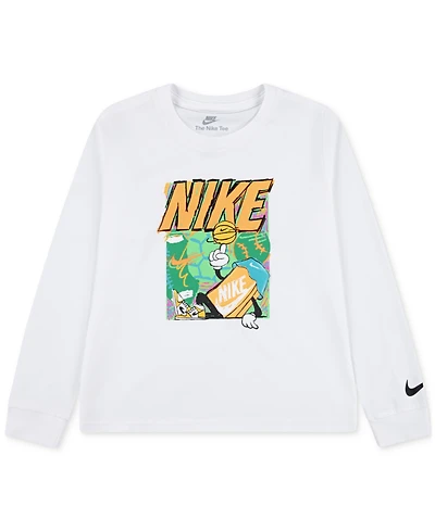 Nike Little Boys Basketball Graphic Long-Sleeve T-Shirt