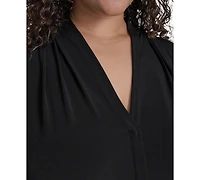 Calvin Klein Plus V-Neck Top