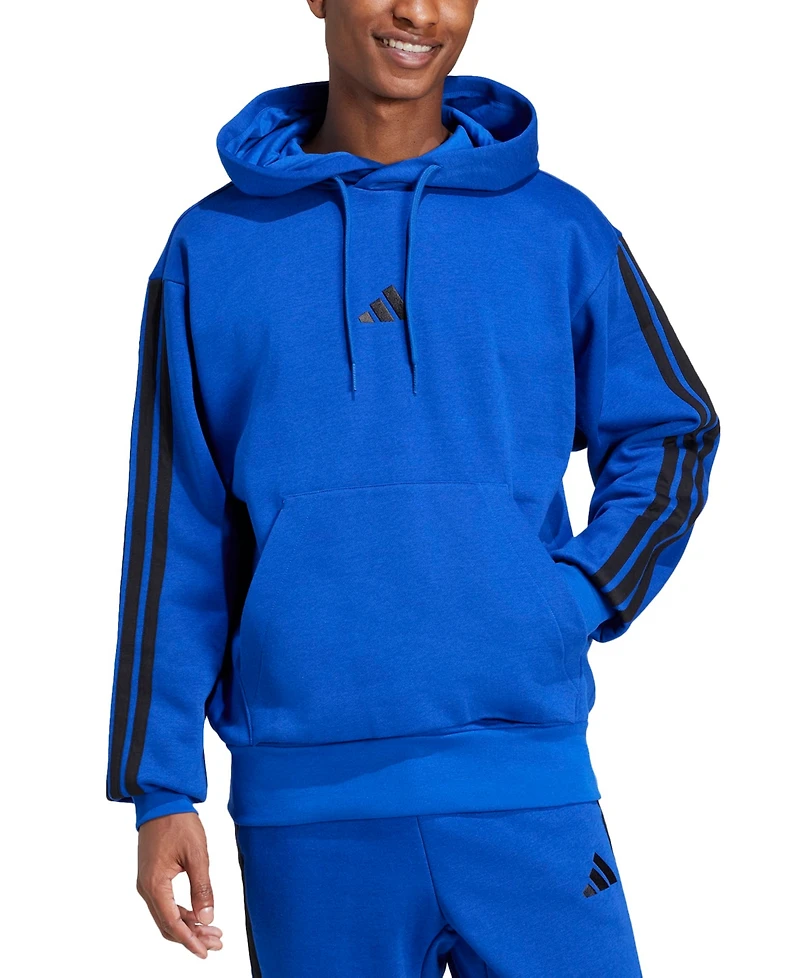 adidas Men's Essential Three Stripes Fleece Hoodie
