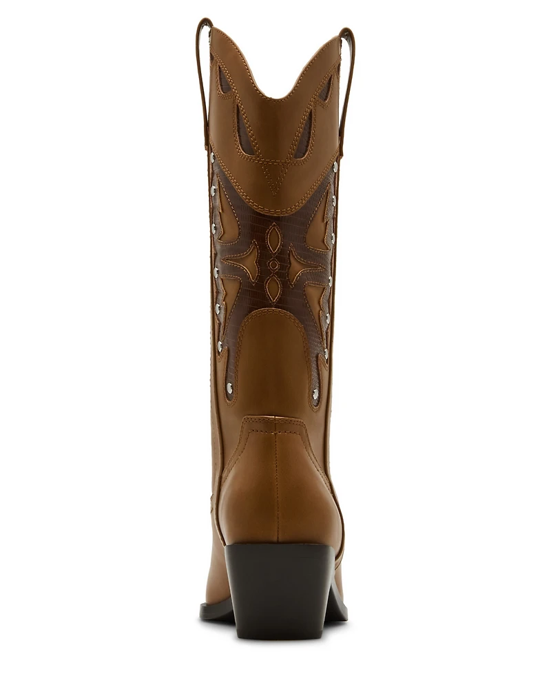 Madden Girl Women's Saloonn Novelty Cowboy Boots