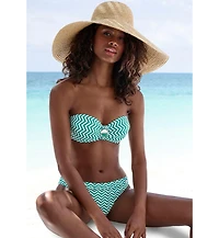 Lascana Women's Chevron Classic Bikini Swimsuit Bottom