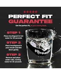 SafeJawz Ortho Protective Sports Mouth Guard for Braces with Case Boxing, Basketball, Lacrosse, Football, Mma, Hockey - Ice Pink