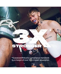 SafeJawz Extro Dual Layer Mouth Guard with Case for Basketball, Lacrosse, Football, Mma, Hockey, Wrestling - Adult 12+ Years Goldie