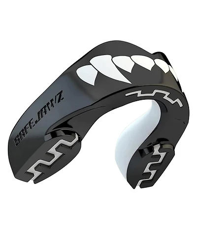 SafeJawz Extro Dual Layer Mouth Guard with Case for Basketball, Lacrosse, Football, Mma, Hockey, Wrestling - Adult 12+ Years Goldie
