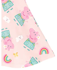 Peppa Pig Toddler Girls French Terry Skater Dress Pink