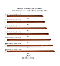 Trafalgar Men's 30mm Mock Alligator Embossed Italian Leather Belt