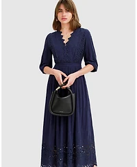 Belle & Bloom Women's All Eyes On Me Midi Dress