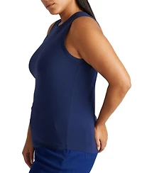 Universal Standard Womens Plus Cai High Neck Tank