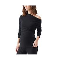 Ripe Maternity Off-Shoulder Rib Top