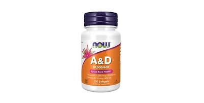 Now Foods Vitamin A & D, 10000/400, 100 Sgels
