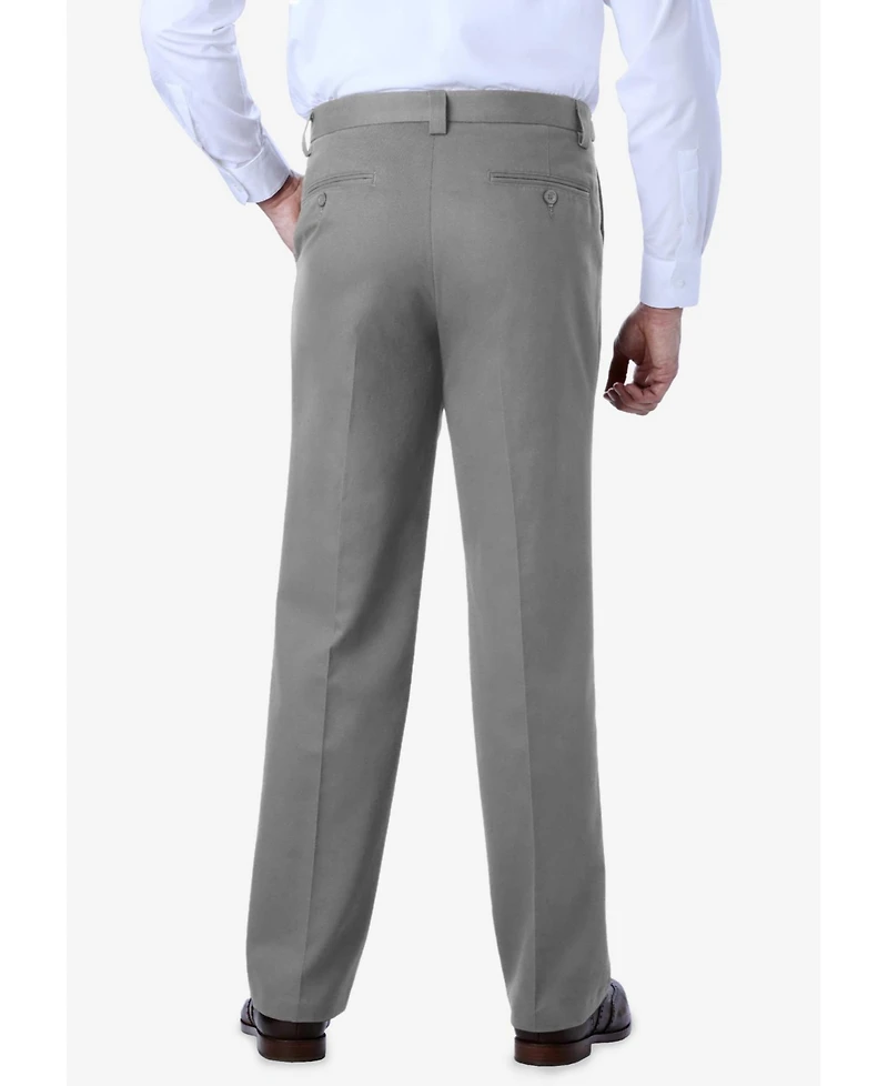 KingSize Big & Tall Relaxed Fit Wrinkle-Free Expandable Waist Plain Front Pants