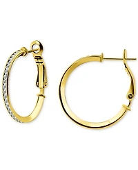 Giani Bernini Cubic Zirconia Small Hoop Earrings, 1", Macy's Exclusive