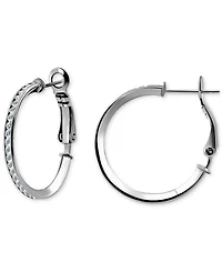 Giani Bernini Cubic Zirconia Small Hoop Earrings, 1", Macy's Exclusive