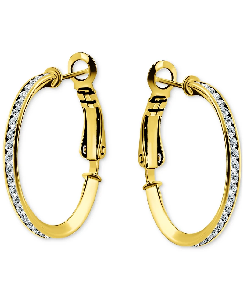 Giani Bernini Cubic Zirconia Small Hoop Earrings, 1", Macy's Exclusive
