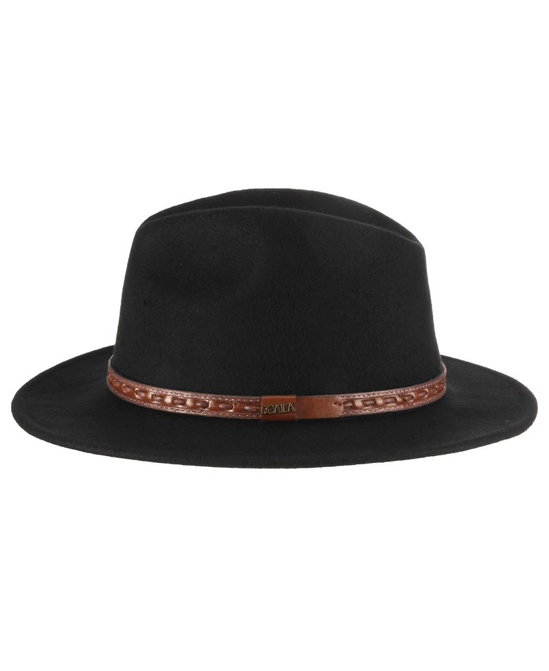 Scala Men's Crush Felt Safari Hat