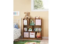 Songmics Home 8-Cube Storage Shelf, Horizontal or Vertical Bookcase, 11''D x 35.4''W x 39.4''L Inches, Rustic Brown