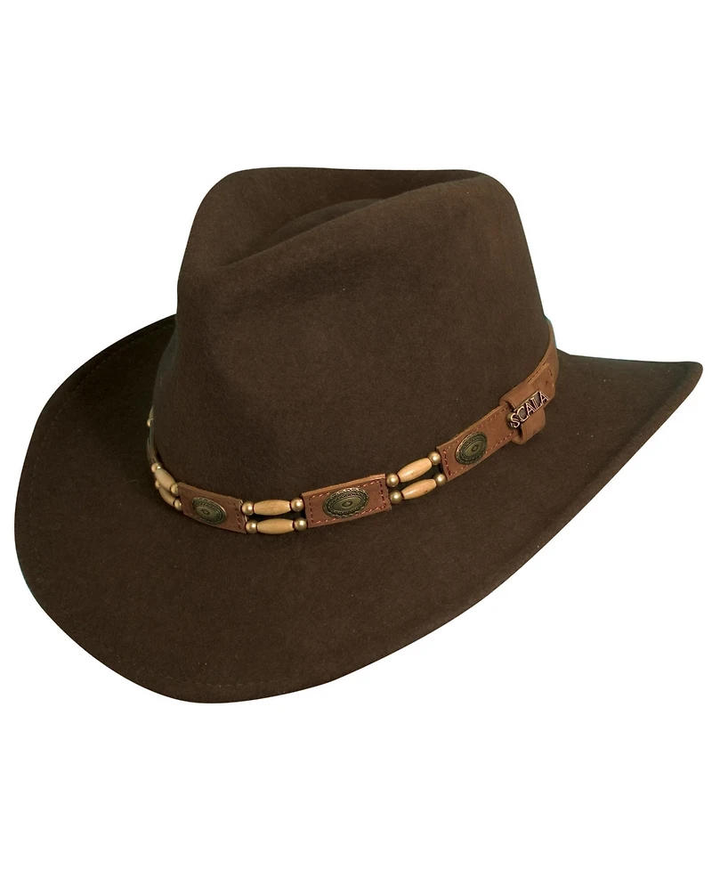 Scala Men's Crush Felt Tracker Hat