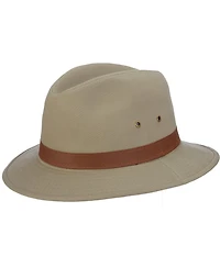 Dorfman Pacific Men's Washed Twill Safari Hat