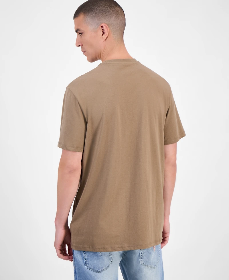 Guess Triangle Logo Short Sleeve Crewneck T-Shirt