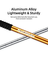 Naturehike 1pc Ultralight Trekking Pole - Adjustable Hiking Sticks w/Secure Lock, Eva Grip,4 Colors, 50-135cm (20-53in) for Adults & Kids