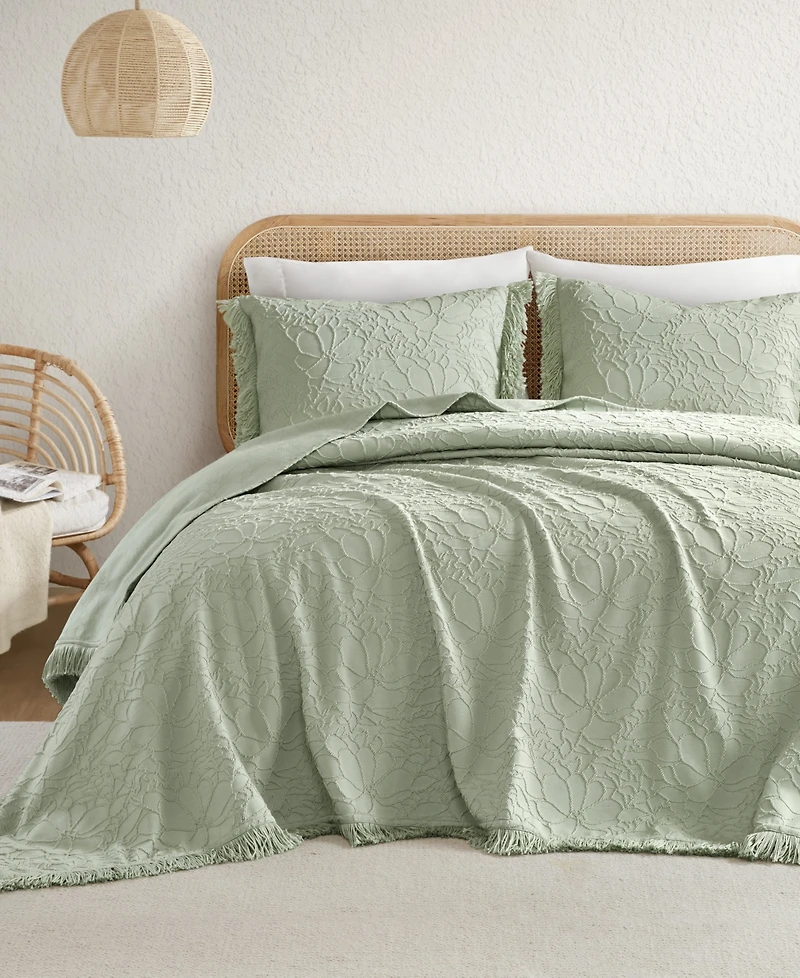 Madison Park Willow Lightweight Breathable 3-Pc. Bedspread Set