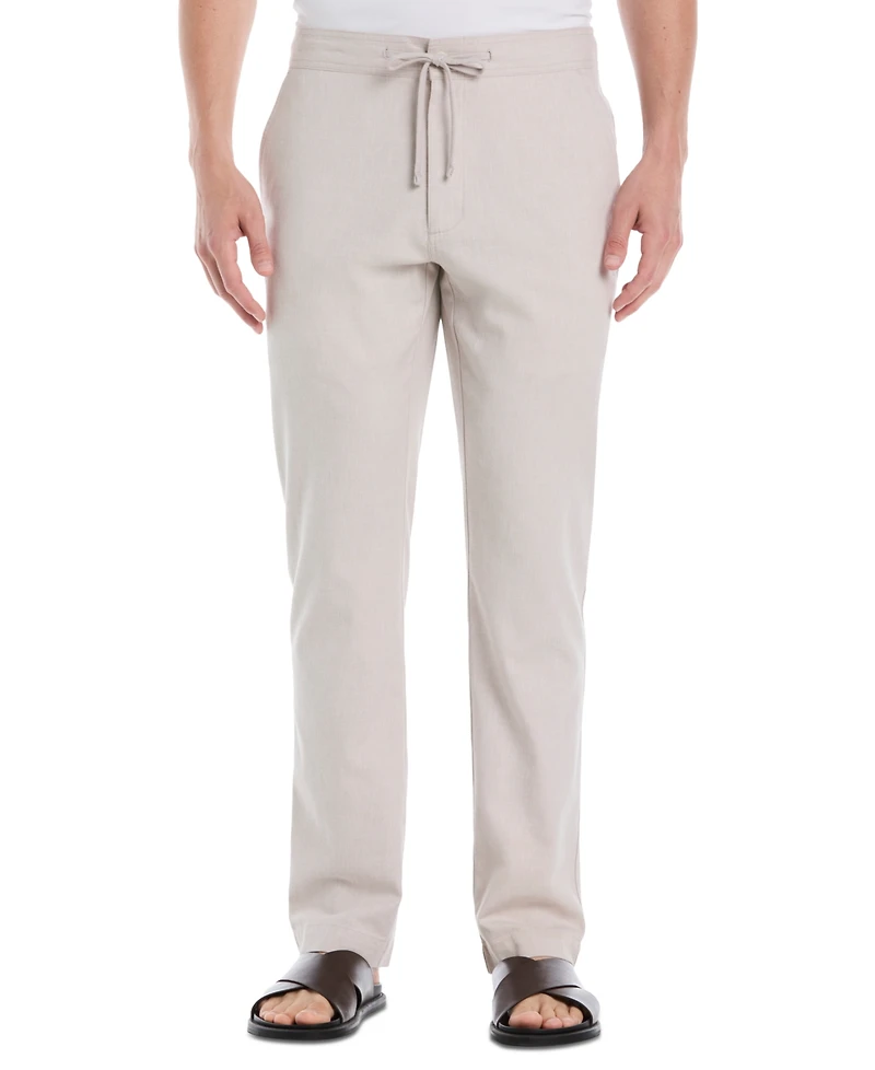 Cubavera Men's Linen-Blend Drawstring Pants