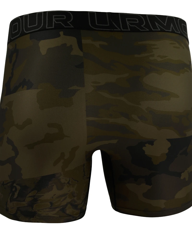 Under Armour Men's Printed Performance Tech Mesh 6" Boxer Briefs