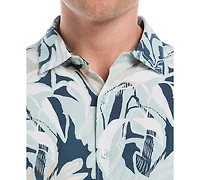 Cubavera Men's Big & Tall Tropical-Print Shirt