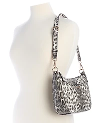 Guess Tinsley Medium Leopard Print Shoulder Bag