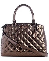 Guess Tinsley Medium Quilted Three Compartment Satchel
