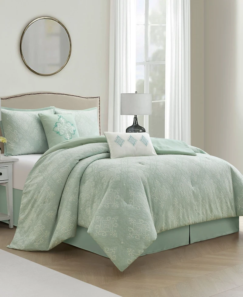 Stratford Park Prissa Medallion 6-Pc. Comforter Set, California King