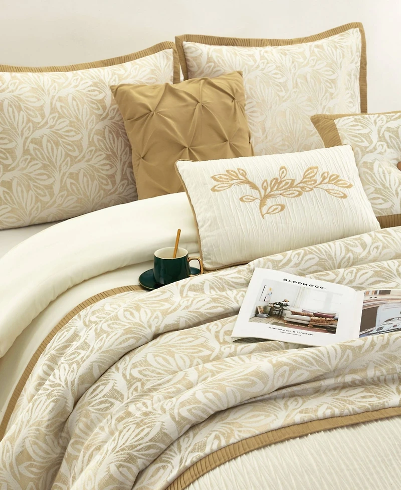 Stratford Park Marisella Leaves 9-Pc. Comforter Set, California King