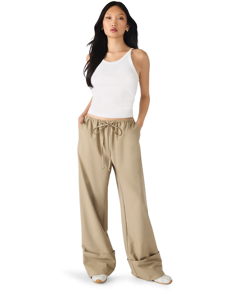 Steve Madden Women's Idra Long Casual Pull-On Pants